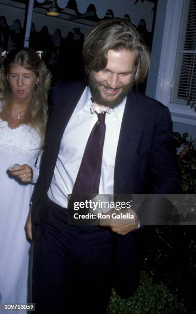 Actor Jeff Bridges attends Cindy Bridges Wedding Reception on August 31, 1979 at the Bel Air Hotel in Bel Air, California.