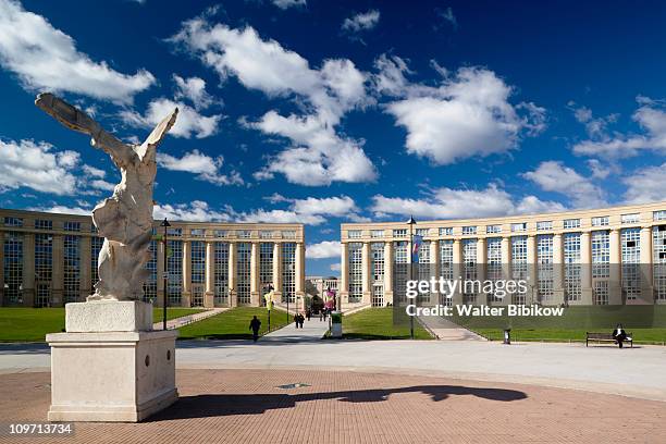 montpellier, esplanade de l'europe - montpellier france stock pictures, royalty-free photos & images