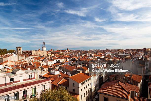 cathedrale st-jean from le castillet - perpignan france stock pictures, royalty-free photos & images