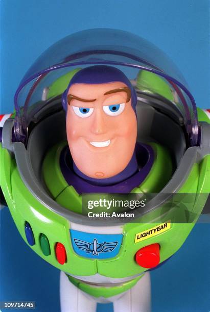 'Buzz Lightyear' Doll, Character from the Disney movie 'Toy Story'.