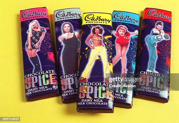 Sugar And Spice And All Things Nice. , The new SPICE GIRL milk chocolate bars from Cadbury's.