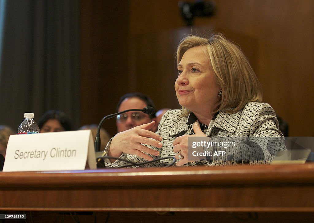 US Secretary of State Hillary Clinton te