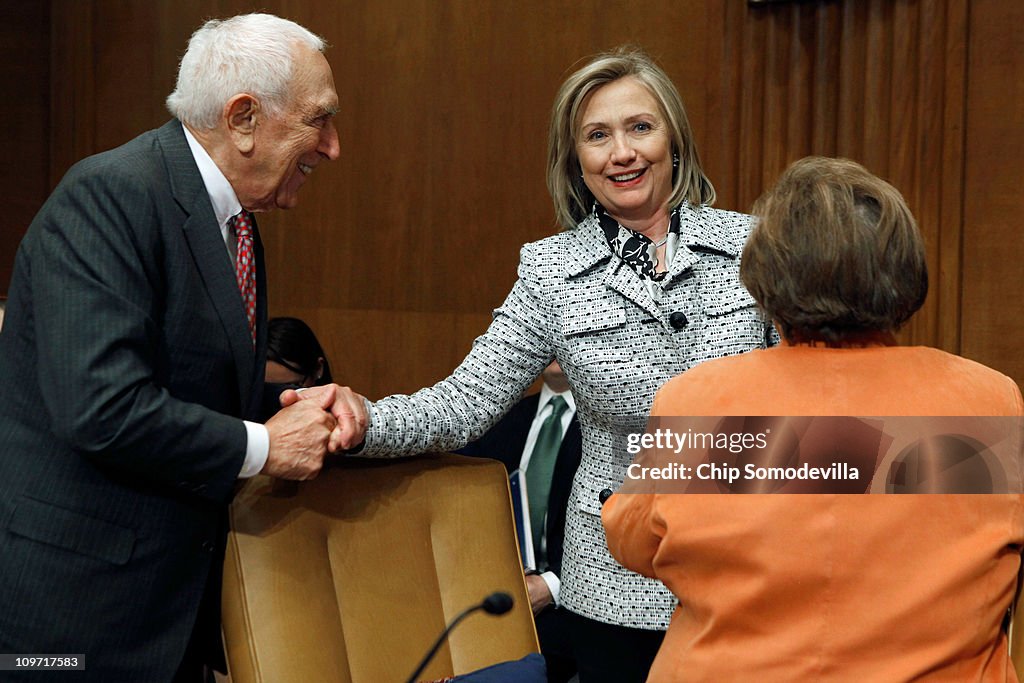 Clinton Testifies On State Dep't Budget Before Senate Appropriations Cmte