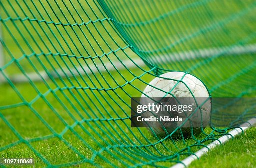Bola de Futebol na rede Bola de Futebol na rede