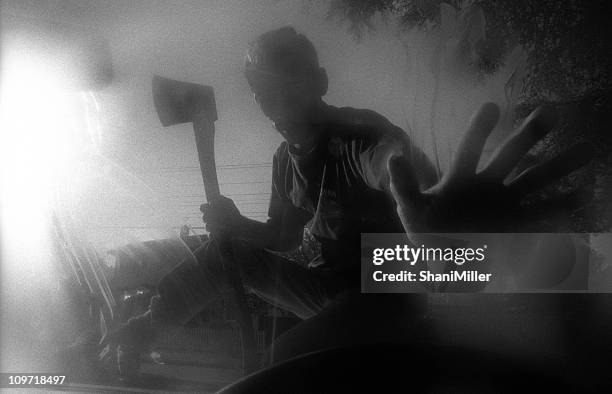 nightmare - axe stock pictures, royalty-free photos & images