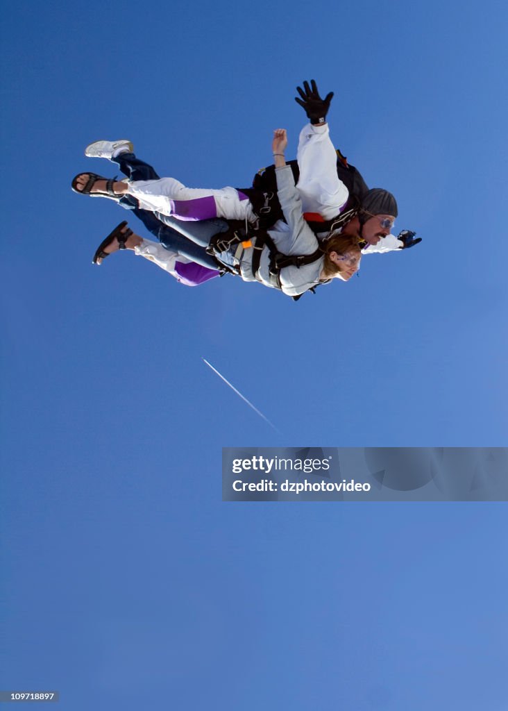 Foto de Stock Royalty-Free de queda livre Tandem-Voo