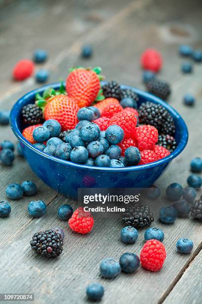 bayas - summer fruits fotografías e imágenes de stock