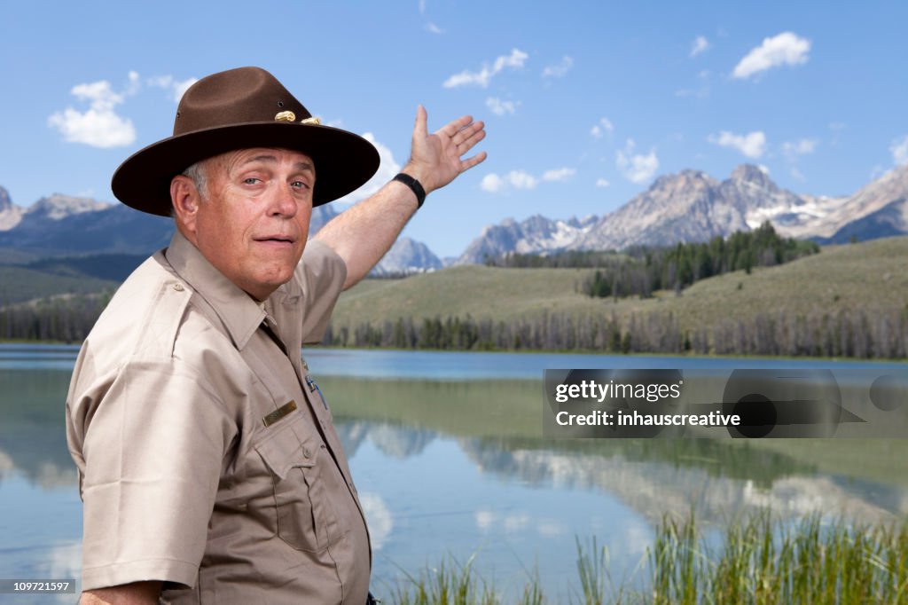 Park Ranger showing the great outdoors