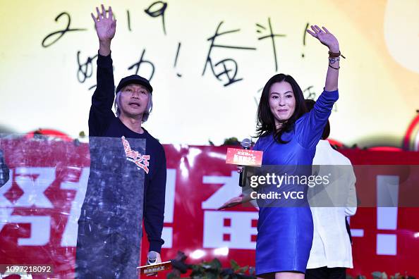 Director Stephen Chow Sing Chi and actress Cecilia Cheung Pak-chi