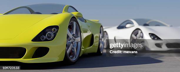 sports cars - luxury cars show stock pictures, royalty-free photos & images