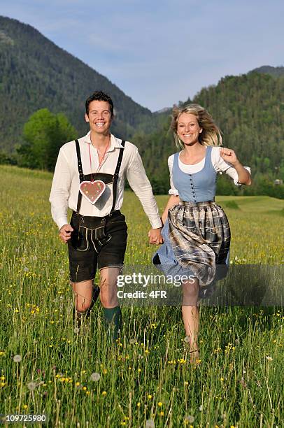 dirndl summer love - läderbyxor bildbanksfoton och bilder