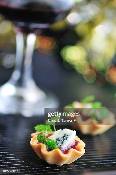 amuse bouche - chervil stock pictures, royalty-free photos & images