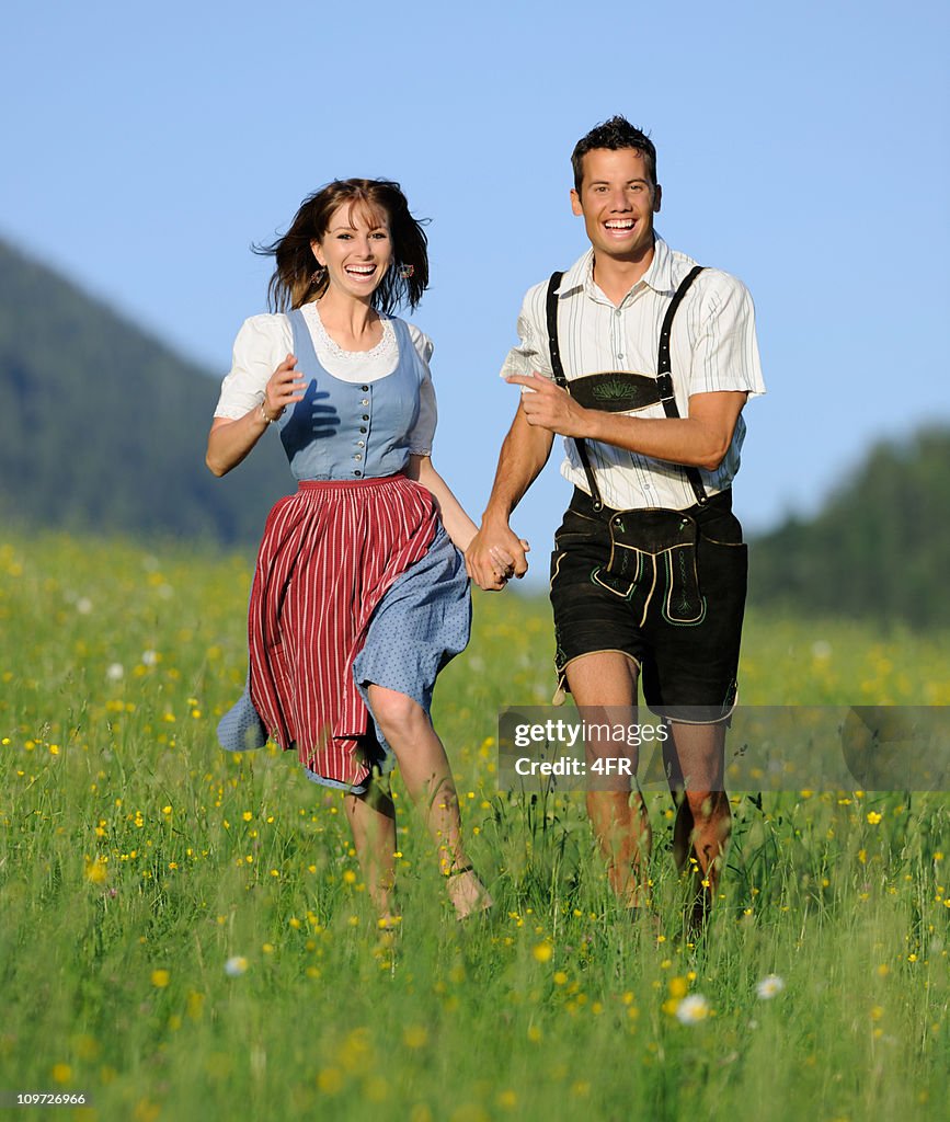 Summer Love, Couple in traditional Tracht