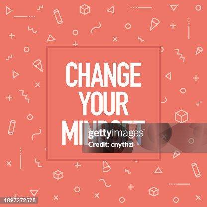 Change Your Mindset Inspiring Creative Motivation Quote Poster Template ...