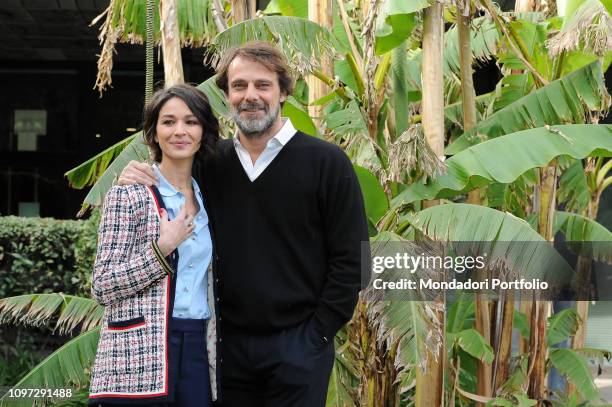 Italian actress Nicole Grimaudo and italian actor Alessandro Preziosi attend Liberi di Scegliere photocall. Rome, January 17th, 2019