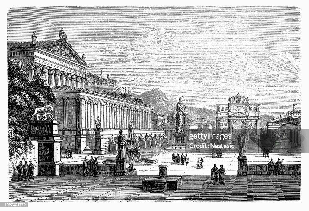 Forumn Visual Roman Forum Visual Reconstruction High-Res Vector Graphic - Getty Images