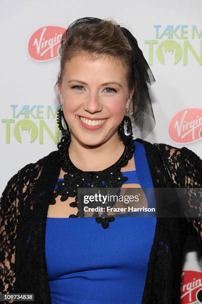 Actress Jodie Sweetin arrives at Relativity Media presents the premiere of "Take Me Home Tonight" held at Regal Cinemas L.A. Live Stadium 14 on March...