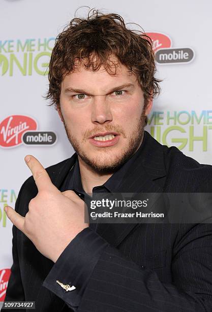 Actor Chris Pratt arrives at Relativity Media presents the premiere of "Take Me Home Tonight" held at Regal Cinemas L.A. Live Stadium 14 on March 2,...