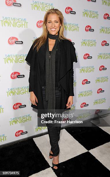 Actress Candace Kroslak arrives at Relativity Media presents the premiere of "Take Me Home Tonight" held at Regal Cinemas L.A. Live Stadium 14 on...