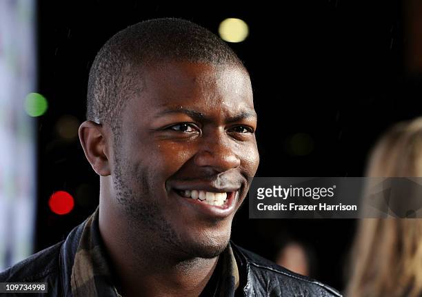 Actor Edwin Hodge arrives at Relativity Media presents the premiere of "Take Me Home Tonight" held at Regal Cinemas L.A. Live Stadium 14 on March 2,...