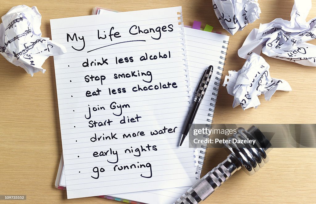 List of healthy life changes