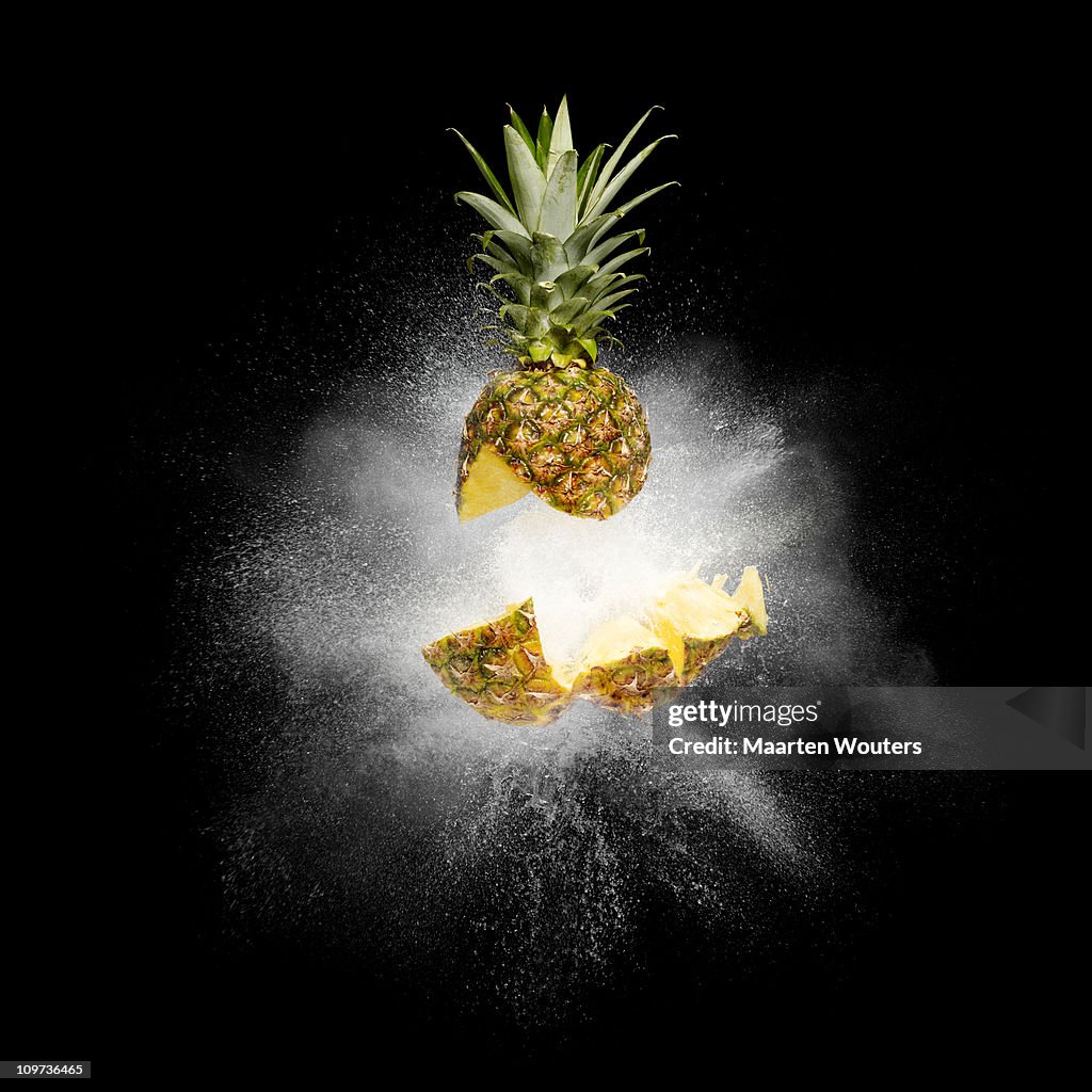 Exploding Pear Pineapple Explosion 05 High-Res Stock Photo - Getty Images