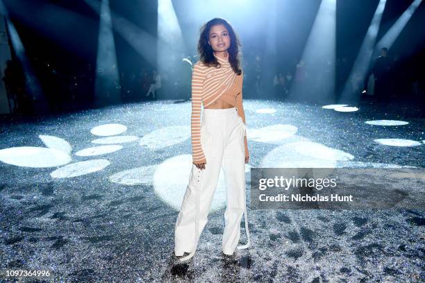 Helena Howard attends the Sies Marjan FW'19 Runway Show at SIR Stage on February 10, 2019 in New York City.