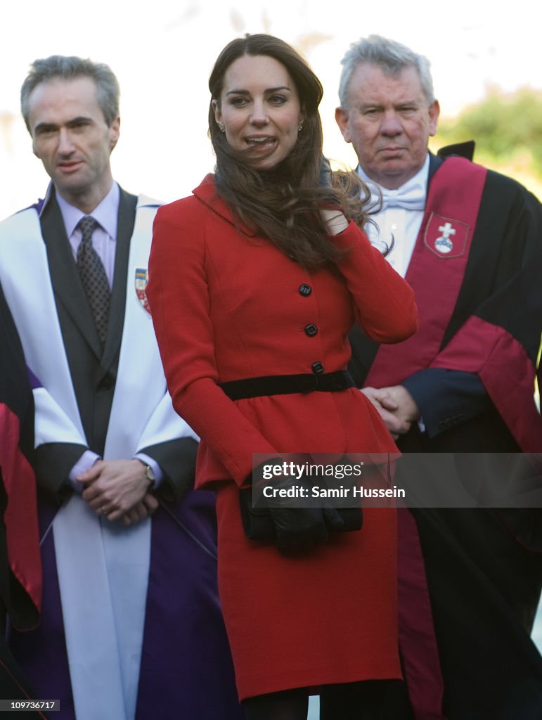 Prince William and Miss Catherine Middleton visit The University Of St Andrews