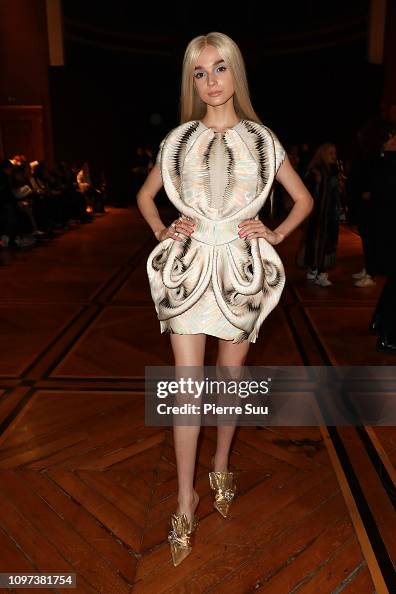Poppy Singer Pretty Singer Poppy attends the Iris Van Herpen Haute Couture Spring Summer ...