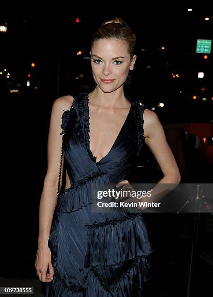 Actress Jaime King arrives at the premiere of Relativity Media's "Take Me Home Tonight" at the Regal Cinemas L.A. Live Stadium 14 on March 2, 2011 in...