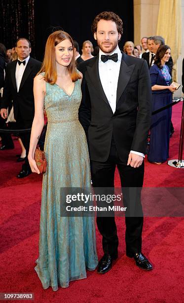 Napster co-founder and Facebook founding president Sean Parker and his girlfriend Alexandra Lenas arrive at the 83rd Annual Academy Awards at the...