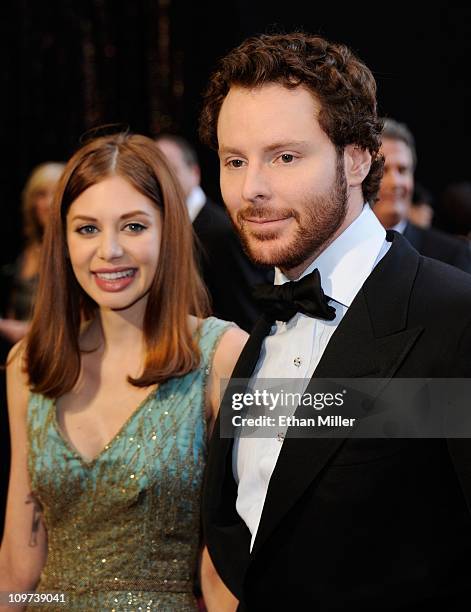 Napster co-founder and Facebook founding president Sean Parker and his girlfriend Alexandra Lenas arrive at the 83rd Annual Academy Awards at the...