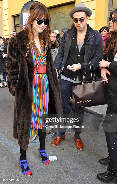 Guests attend Fendi fashion show as part of Milan Fashion Week Womenswear Autumn/Winter 2011 on February 24, 2011 in Milan, Italy.