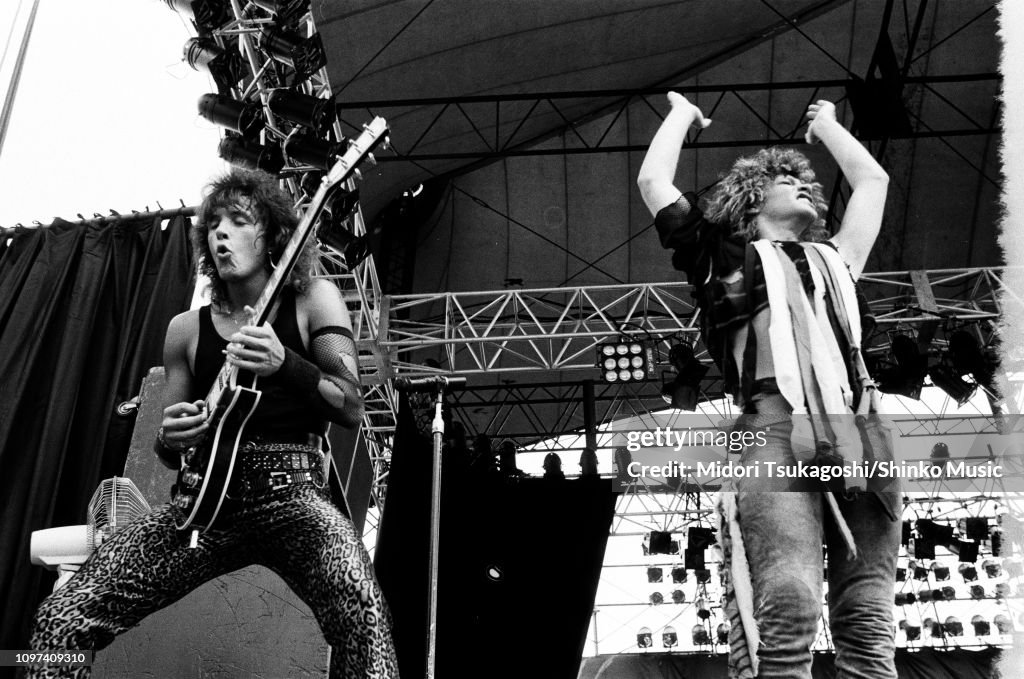 Bon Jovi Perform At Super Rock '84 In Japan