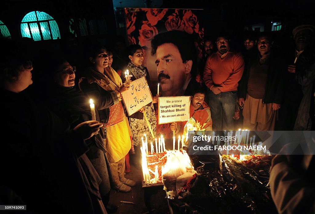 Pakistani civil rights activists gather