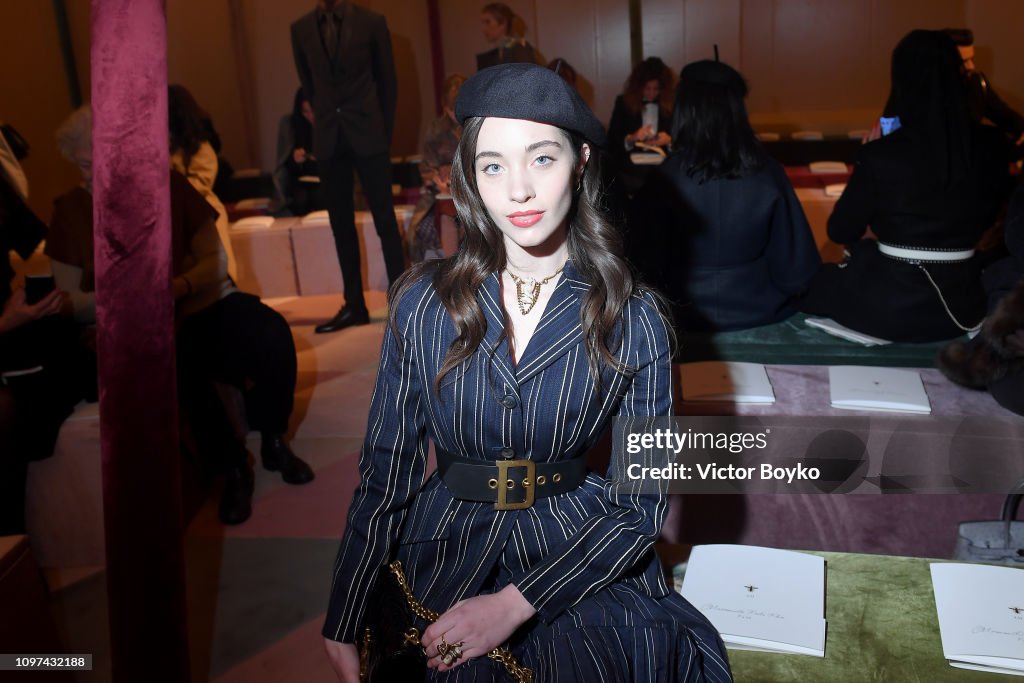 Christian Dior : Front Row - Paris Fashion Week - Haute Couture Spring Summer 2019