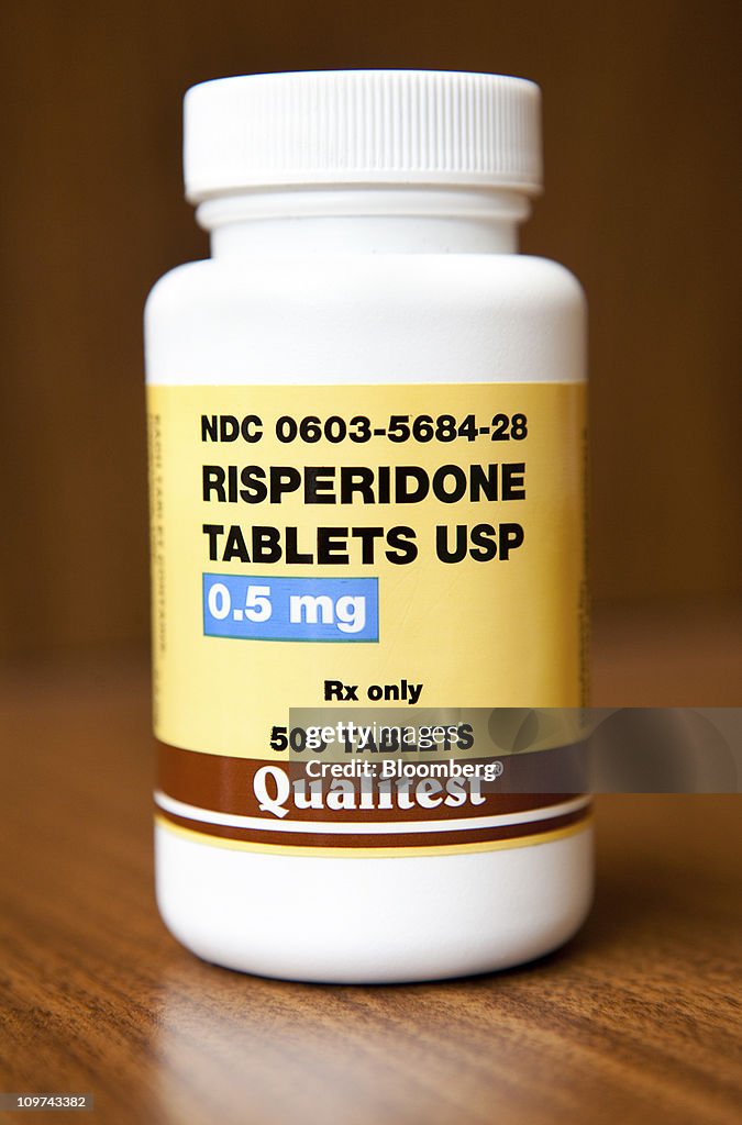 The generic antipsychotic drug Risperidone, used to treat... News Photo ...