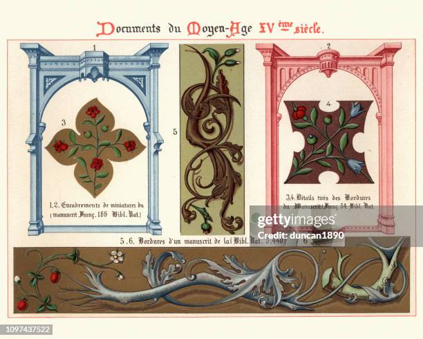 732 Medieval Manuscript Border Stock Photos, High-Res Pictures, and ...