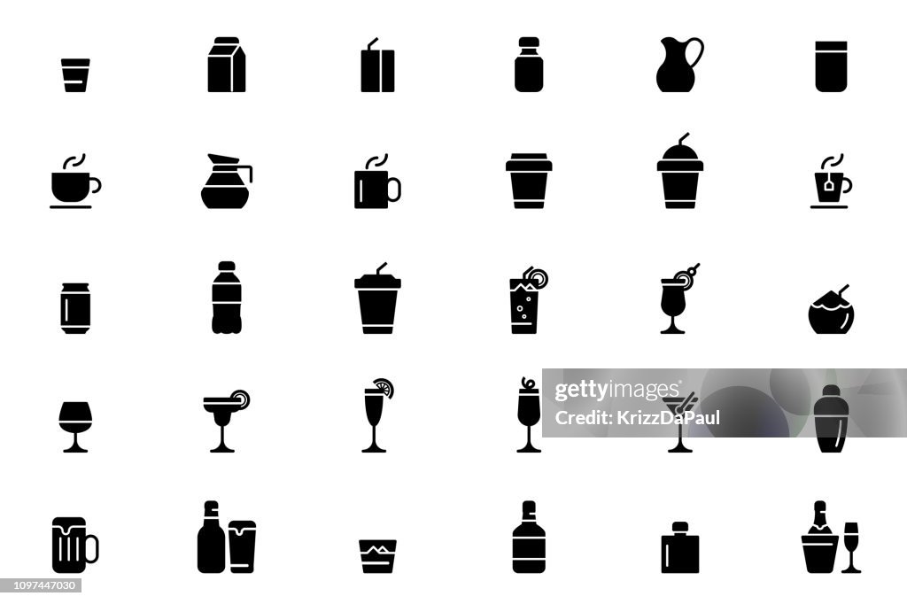 Trinken Sie Icons