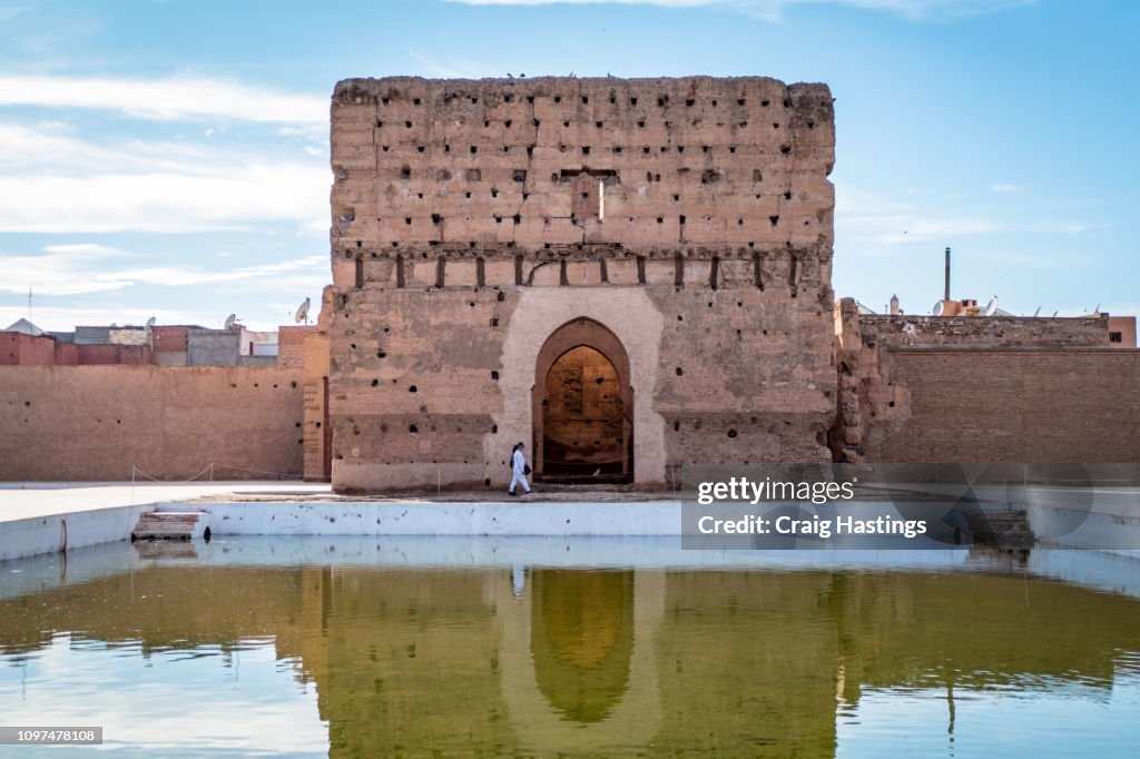 Historic Site of El Badi Palace in Marrakesh Morocco