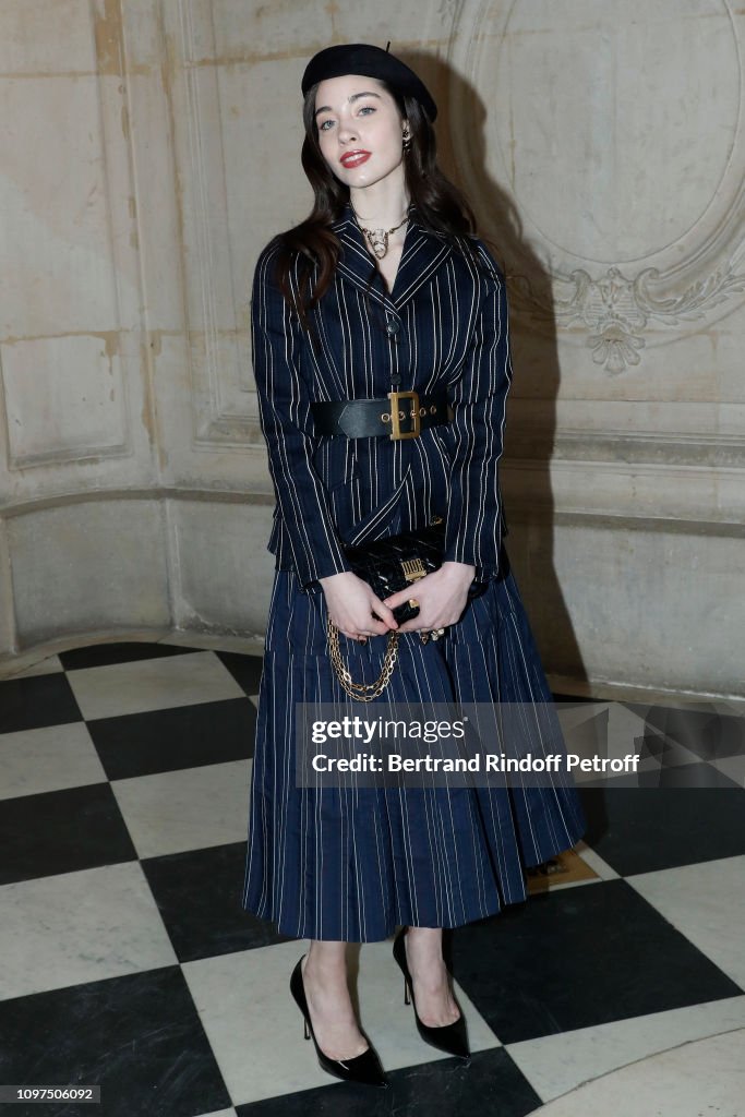 Christian Dior : Front Row - Paris Fashion Week - Haute Couture Spring Summer 2019