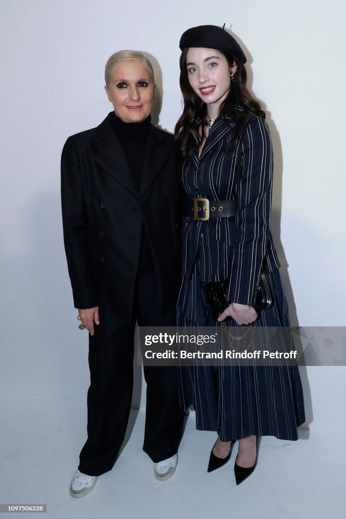 Christian Dior : Front Row - Paris Fashion Week - Haute Couture Spring Summer 2019