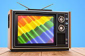 Gay tv concept, 3D rendering