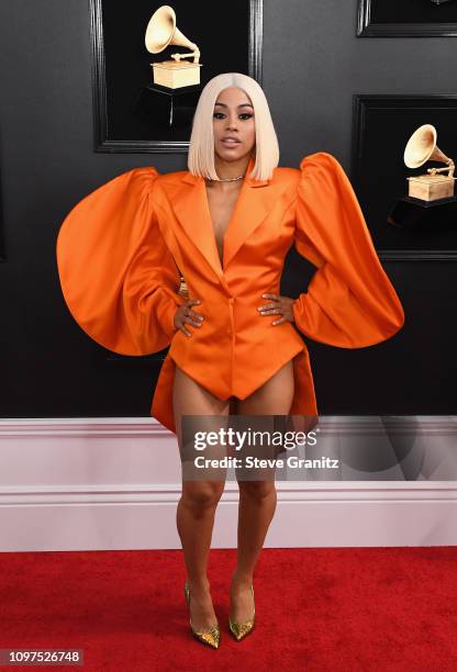 Hennessy Carolina attends the 61st Annual GRAMMY Awards at Staples Center on February 10, 2019 in Los Angeles, California.