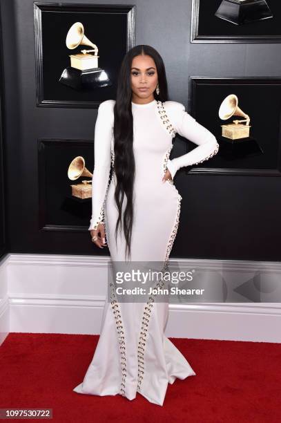 Lauren London attends the 61st Annual GRAMMY Awards at Staples Center on February 10, 2019 in Los Angeles, California.