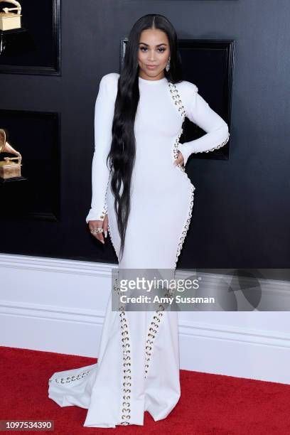 Lauren London attends the 61st Annual GRAMMY Awards at Staples Center on February 10, 2019 in Los Angeles, California.