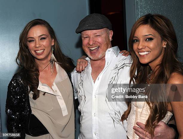 Adult actress Capri Anderson, Steppin Out host, Chaunce Hayden and Melanie Rios visit Steppin' Out with the Tabloids at Sapphire's Gentlemen Club on...