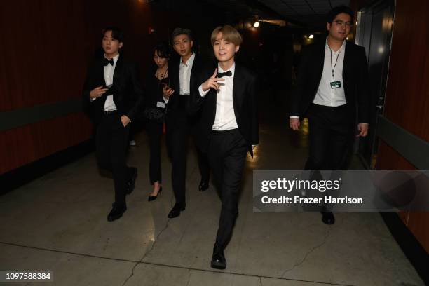 Backstage during the 61st Annual GRAMMY Awards at Staples Center on February 10, 2019 in Los Angeles, California.