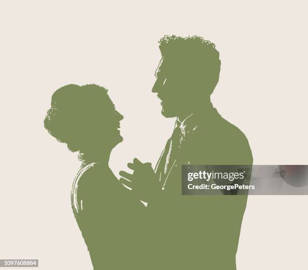 illustrations, cliparts, dessins animés et icônes de le marié et la mariée heureuse - wedding reception bride and groom