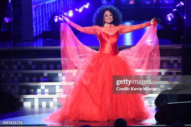 Diana Ross performs onstage during the 61st Annual GRAMMY Awards at Staples Center on February 10, 2019 in Los Angeles, California.